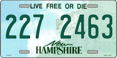 NH license plate 2272463