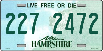 NH license plate 2272472