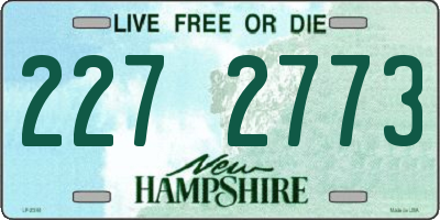 NH license plate 2272773