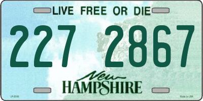 NH license plate 2272867