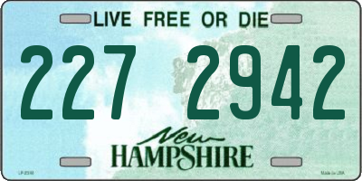 NH license plate 2272942