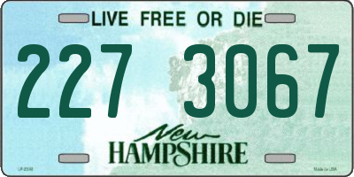 NH license plate 2273067