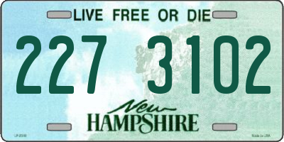 NH license plate 2273102