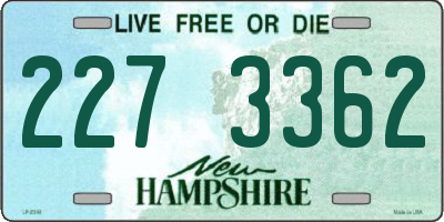 NH license plate 2273362