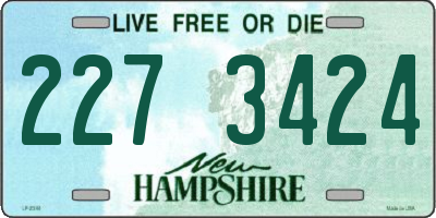 NH license plate 2273424
