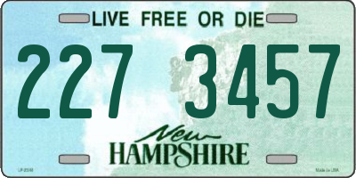 NH license plate 2273457