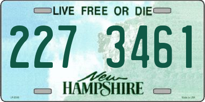 NH license plate 2273461
