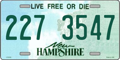 NH license plate 2273547