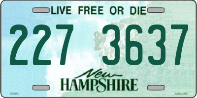NH license plate 2273637