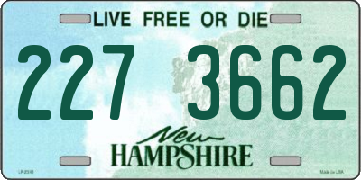 NH license plate 2273662