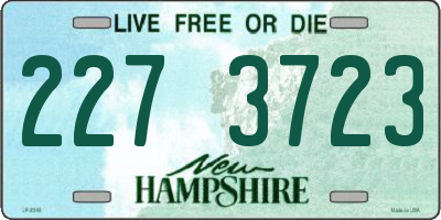 NH license plate 2273723