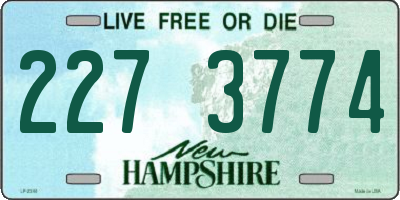 NH license plate 2273774