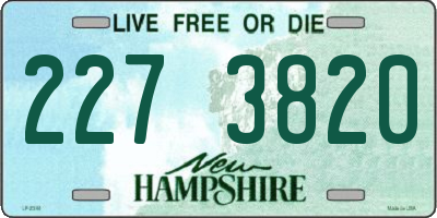 NH license plate 2273820