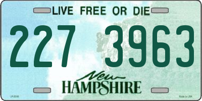 NH license plate 2273963