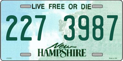 NH license plate 2273987
