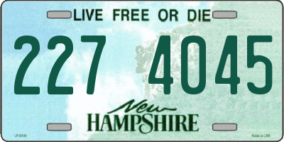 NH license plate 2274045