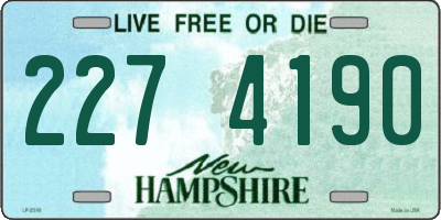 NH license plate 2274190