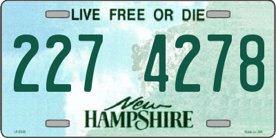 NH license plate 2274278