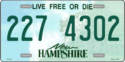 NH license plate 2274302