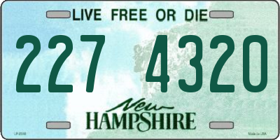 NH license plate 2274320