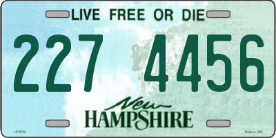 NH license plate 2274456