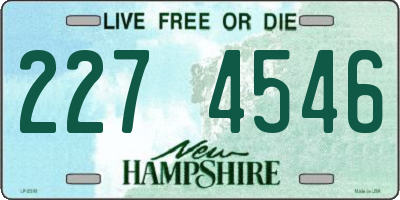 NH license plate 2274546