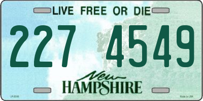 NH license plate 2274549