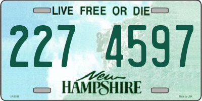 NH license plate 2274597