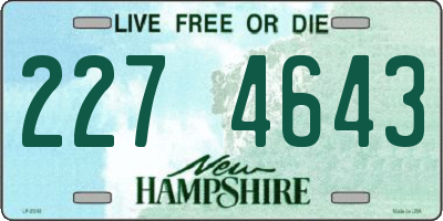 NH license plate 2274643