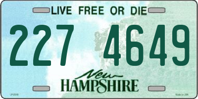 NH license plate 2274649