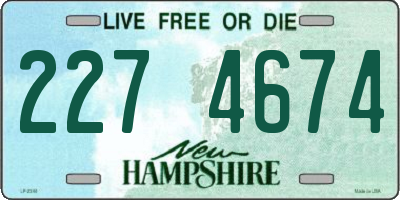 NH license plate 2274674