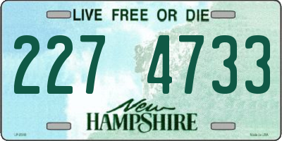 NH license plate 2274733