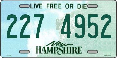 NH license plate 2274952