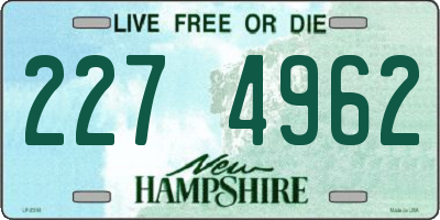 NH license plate 2274962