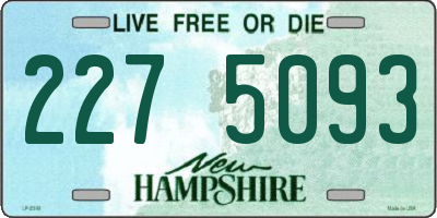 NH license plate 2275093
