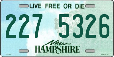 NH license plate 2275326