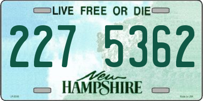 NH license plate 2275362