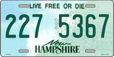 NH license plate 2275367