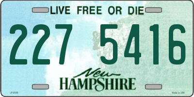 NH license plate 2275416