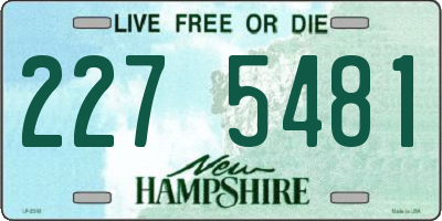 NH license plate 2275481