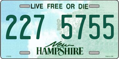 NH license plate 2275755