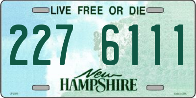 NH license plate 2276111