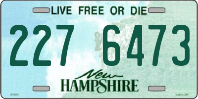 NH license plate 2276473