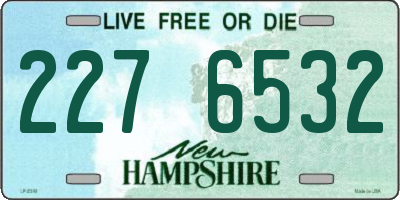 NH license plate 2276532
