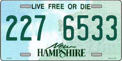 NH license plate 2276533