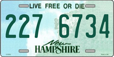 NH license plate 2276734