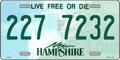 NH license plate 2277232
