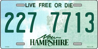 NH license plate 2277713