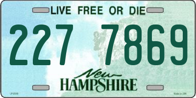 NH license plate 2277869