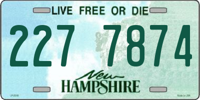 NH license plate 2277874